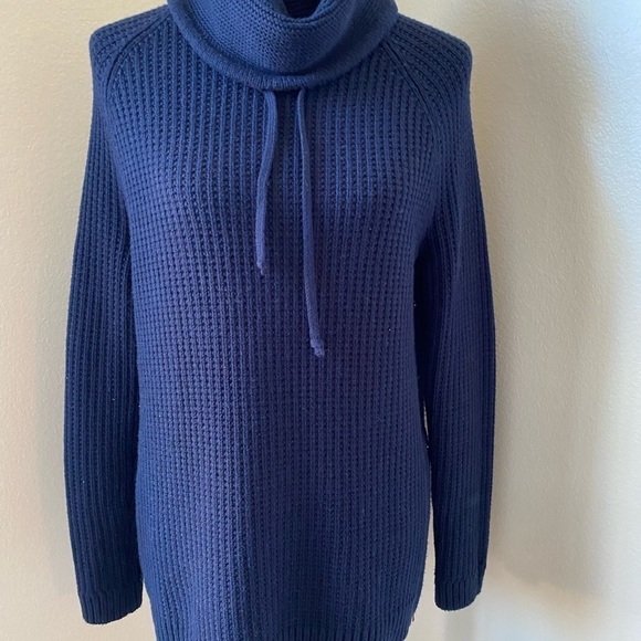 Athleta Borealis Cowl Neck Chunky Knit Sweater - Picture 3 of 9